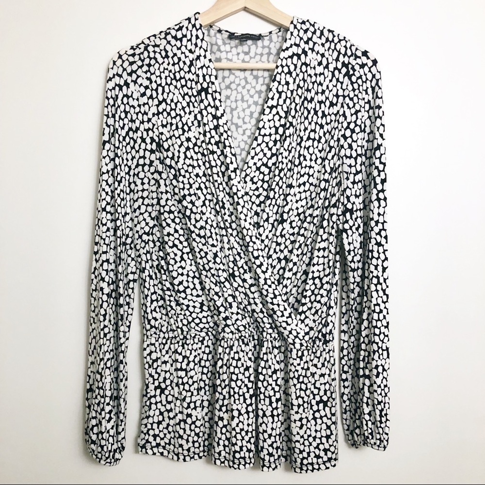Adrianna Papell | Patterned Wrap Blouse